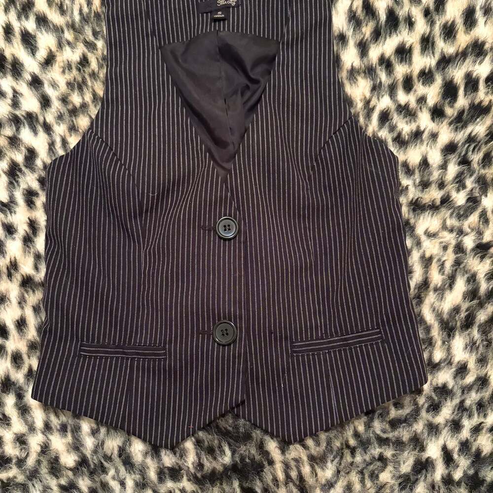 Star City Women's Pinstripe Formal Suit Vest size Small